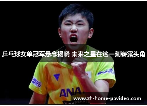 乒乓球女单冠军悬念揭晓 未来之星在这一刻崭露头角