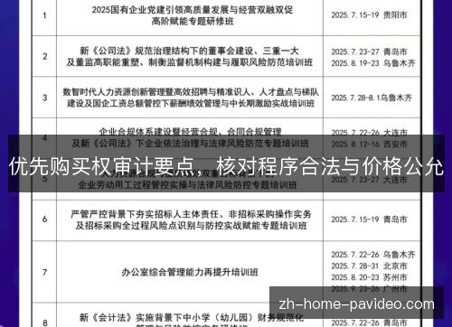 优先购买权审计要点，核对程序合法与价格公允